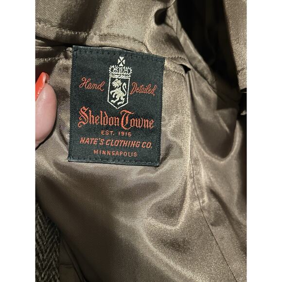 Harris Tweed Jacket Mens Brown Sport Coat Herringbone Wool Scottish Wood Hunt - Picture 7 of 16